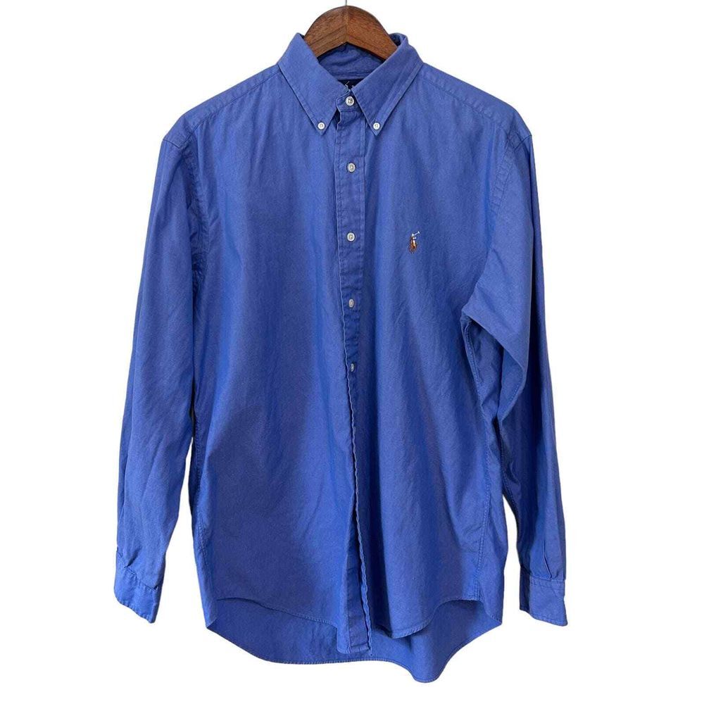 Ralph Lauren Men's 15 1/2 - 35 Long Sleeve Button‎ Up Yarmouth Pinpoint Oxford